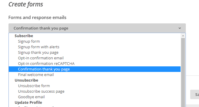 MailChimp自定义表单