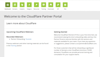 Cloudflare Partner管理平台