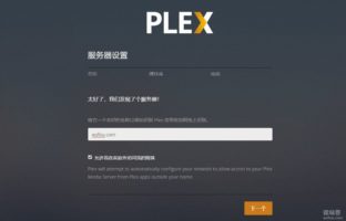 Plex设置服务器别名