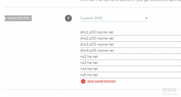 NS1 DNS调整NS的服务器