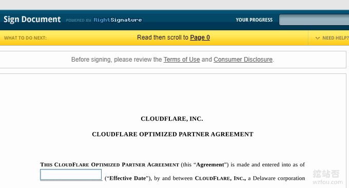 Cloudflare Railgun同意协议