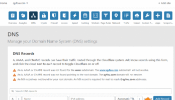 CloudFlare免费CDN管理DNS记录