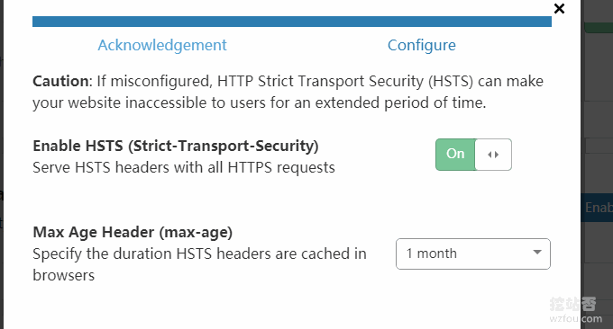 CloudFlare免费SSL启用HSTS
