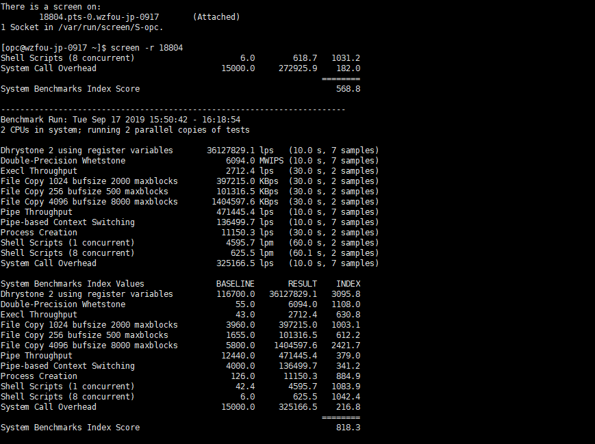 Oracle Cloud甲骨文性能跑分