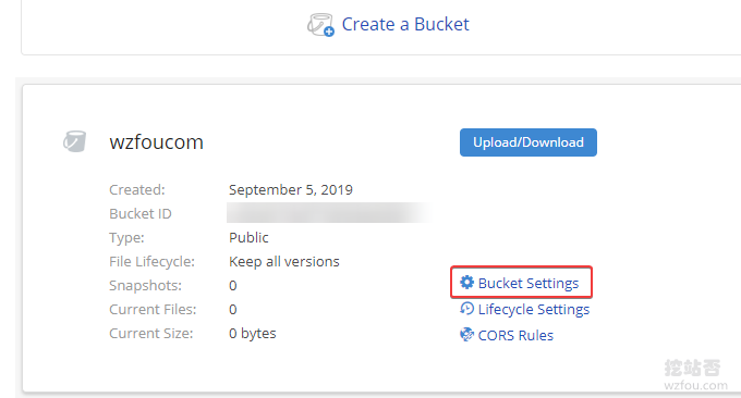 Backblaze B2存储设置