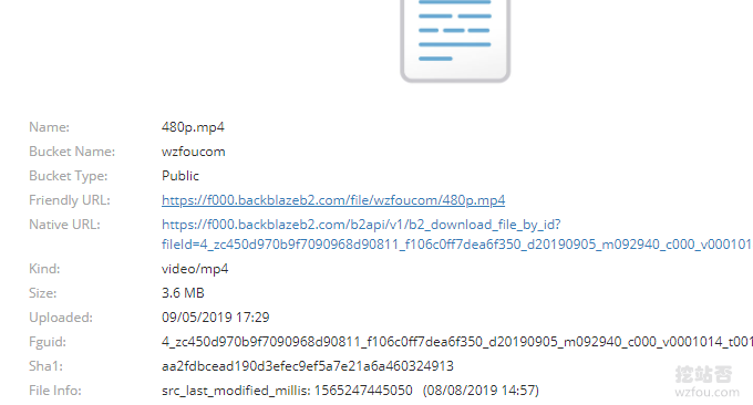 Backblaze B2分享链接