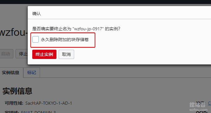 Oracle VPS主机删除硬盘存储