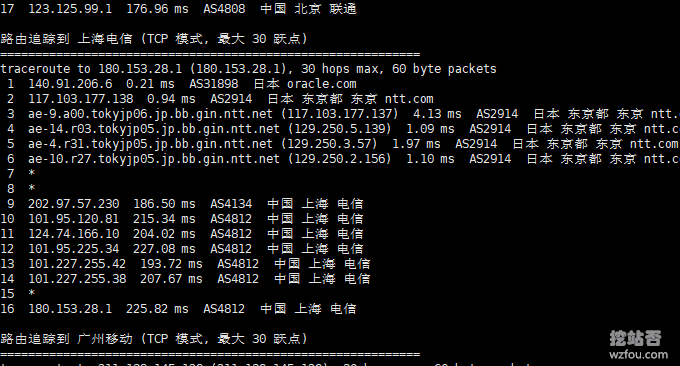 Oracle Cloud甲骨文联通回程