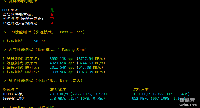 OneVPS VPS解锁测试