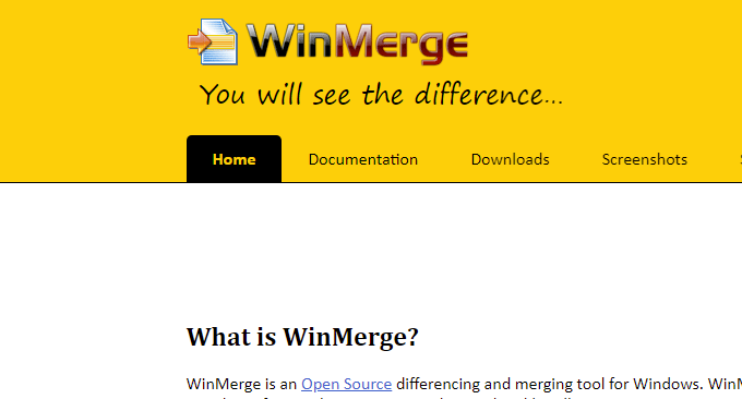 免费开源的文件和文件夹对比工具WinMerge -可替代Beyond Compare