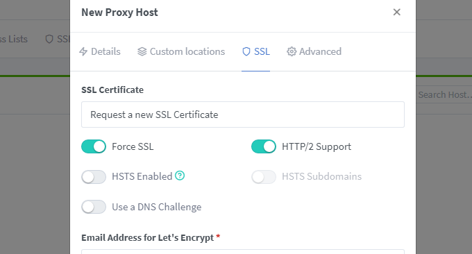 Nginx反向绑定域名Docker工具查看SSL证书