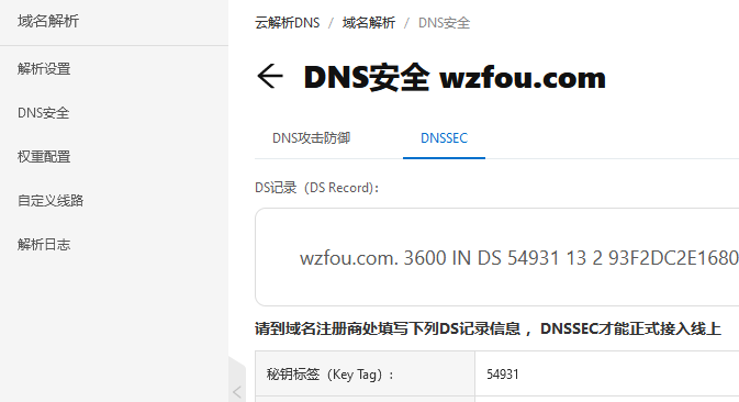 阿里云DNS域名解析安全