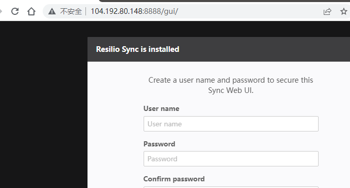 Resilio Sync网页